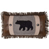 Bear Fringed Pillow