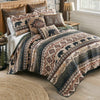 Mountain Range Faux Leather Pillow