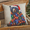 Merry & Bright Bear Outdoor Pillow