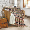 Bear Forest Plush Sherpa Throw