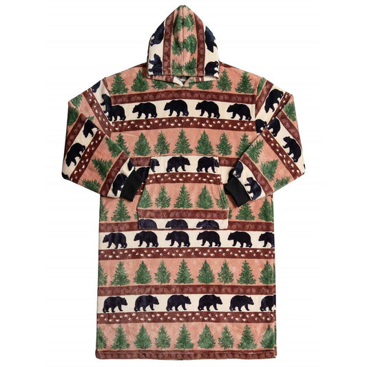 Bear Mountain Hooded Blanket