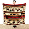 Mountain Wildlife Plush Throw