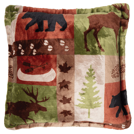 Wildlife Patch Plush Pillow - OUT OF STOCK UNTIL 06/04/2026