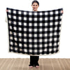 Timber Black & White Plaid Throw