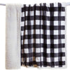 Timber Black & White Plaid Throw