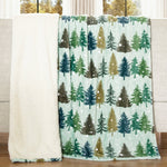 Winter Forest Plush Sherpa Throw - OUT OF STOCK UNTIL 06/30/2026