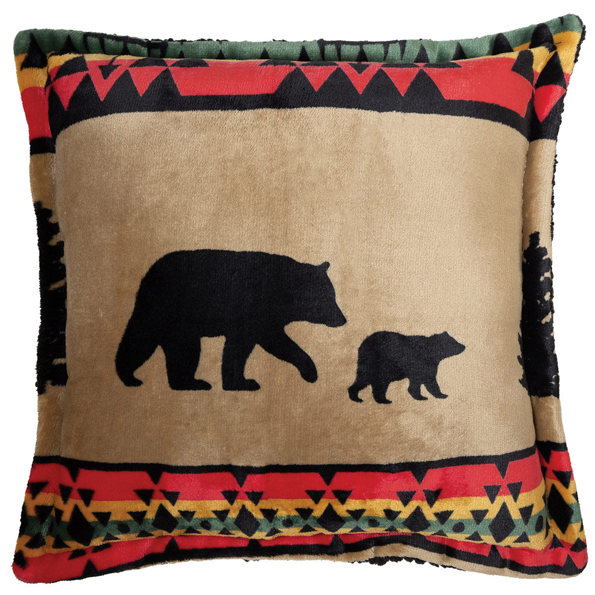 Tongass Bear Sherpa Pillow