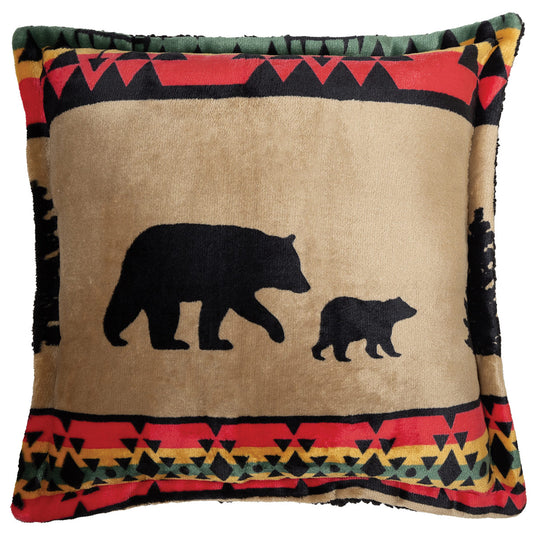 Tongass Bear Sherpa Pillow