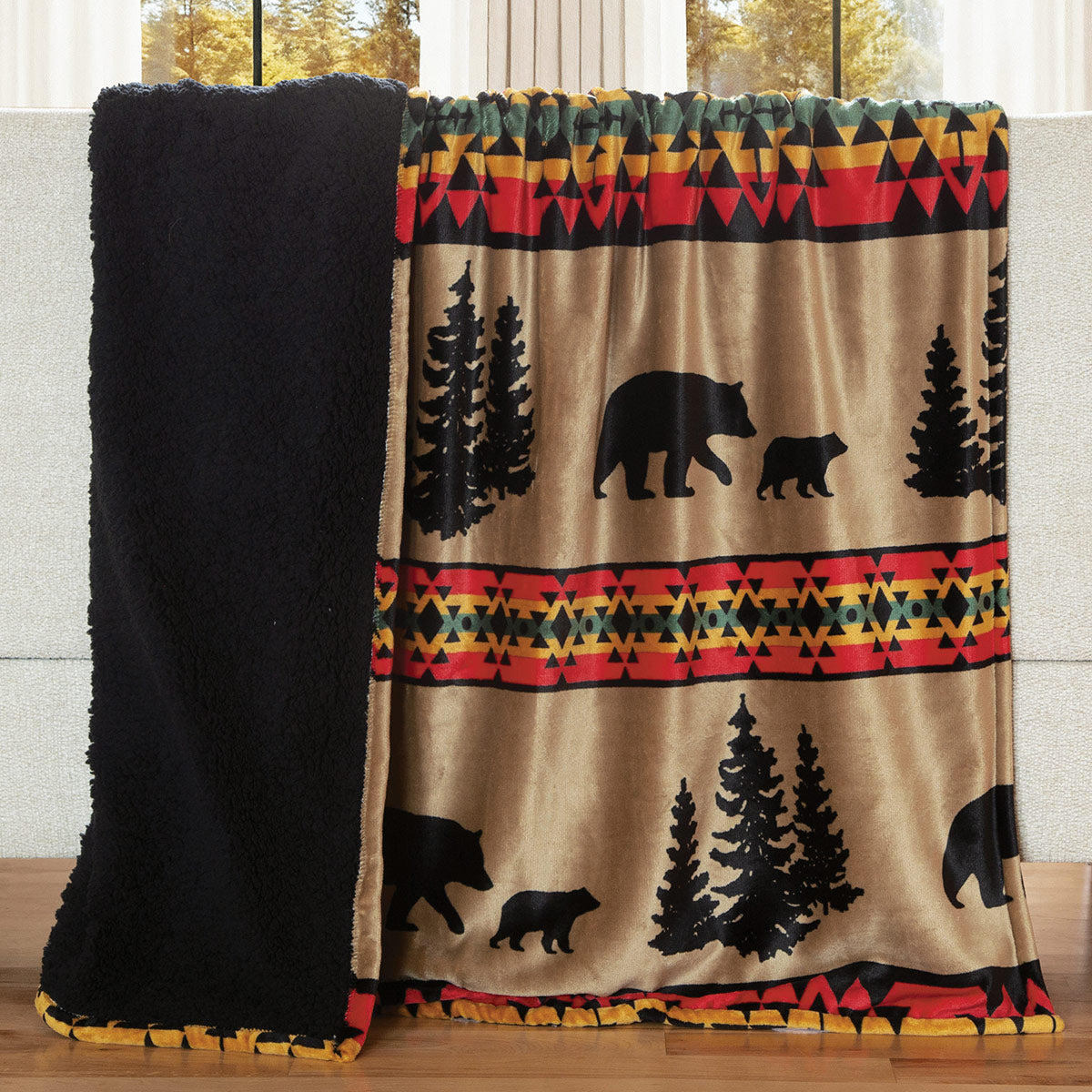 Tongass Bear Sherpa Throw - OUT OF STOCK