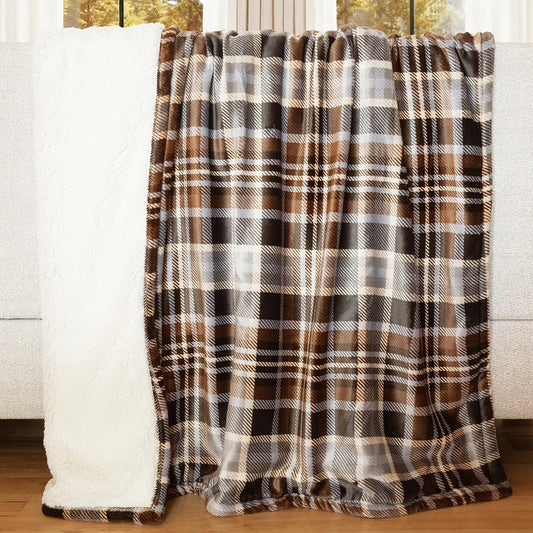 Lumberjack Plaid Sherpa Throw