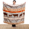 Longhorn Ranch Plush Sherpa Throw - SALE