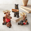 Moose Couple Figurine