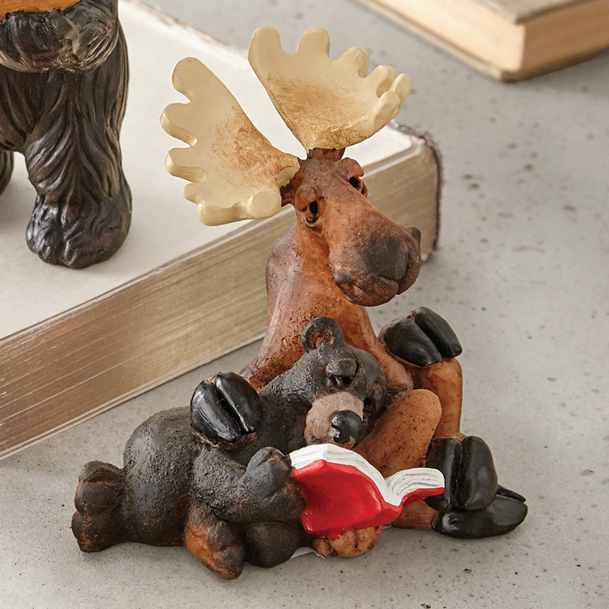 Forest Companions Moose & Bear Figurine
