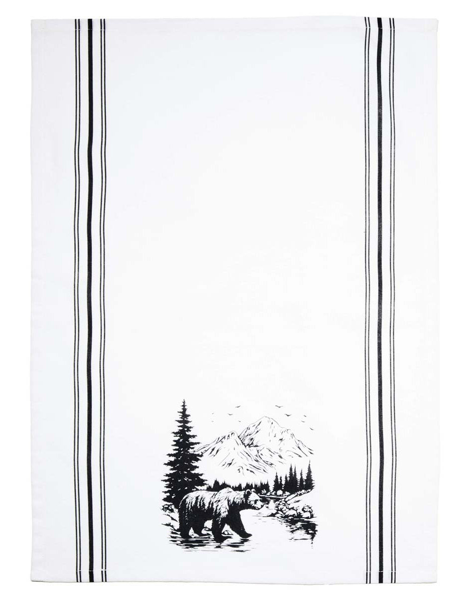 Bear Mountain Stripe Tea Towels - Set of 2