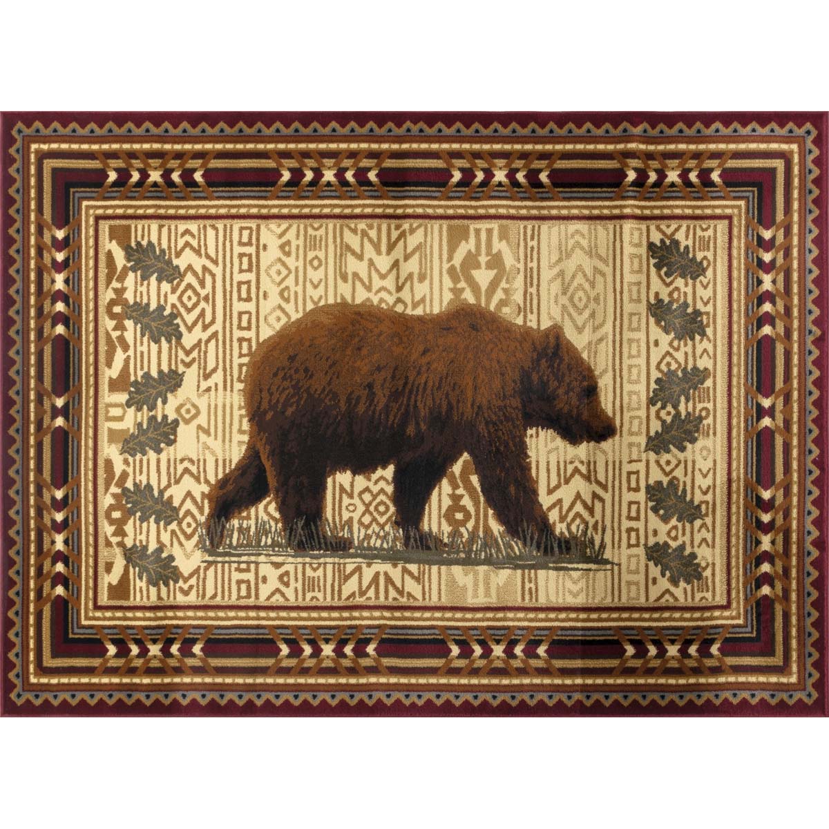 Meadow Bear Prowl Rug - 5 x 7