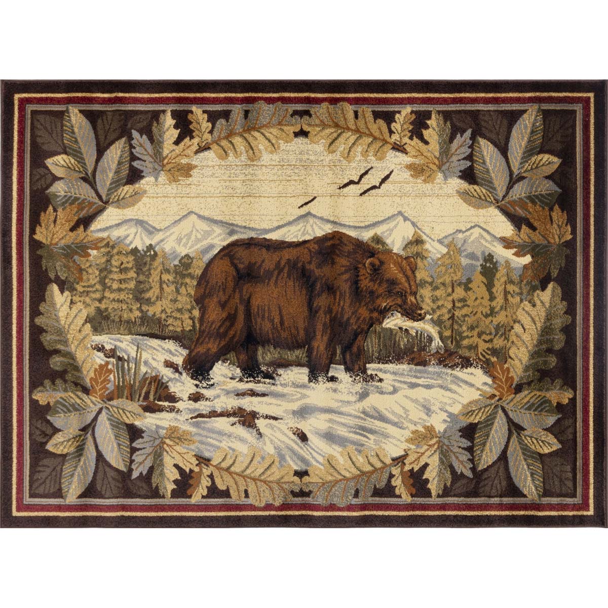 Streamside Hunt Cabin Rug - 5 x 7