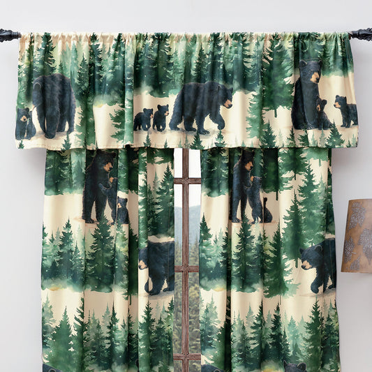 Pinewood Bears Lined Valance