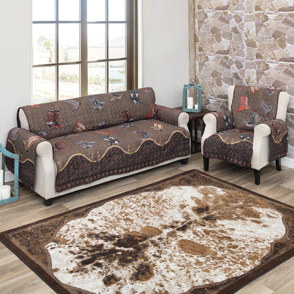 Boots & Spurs Sofa Cover