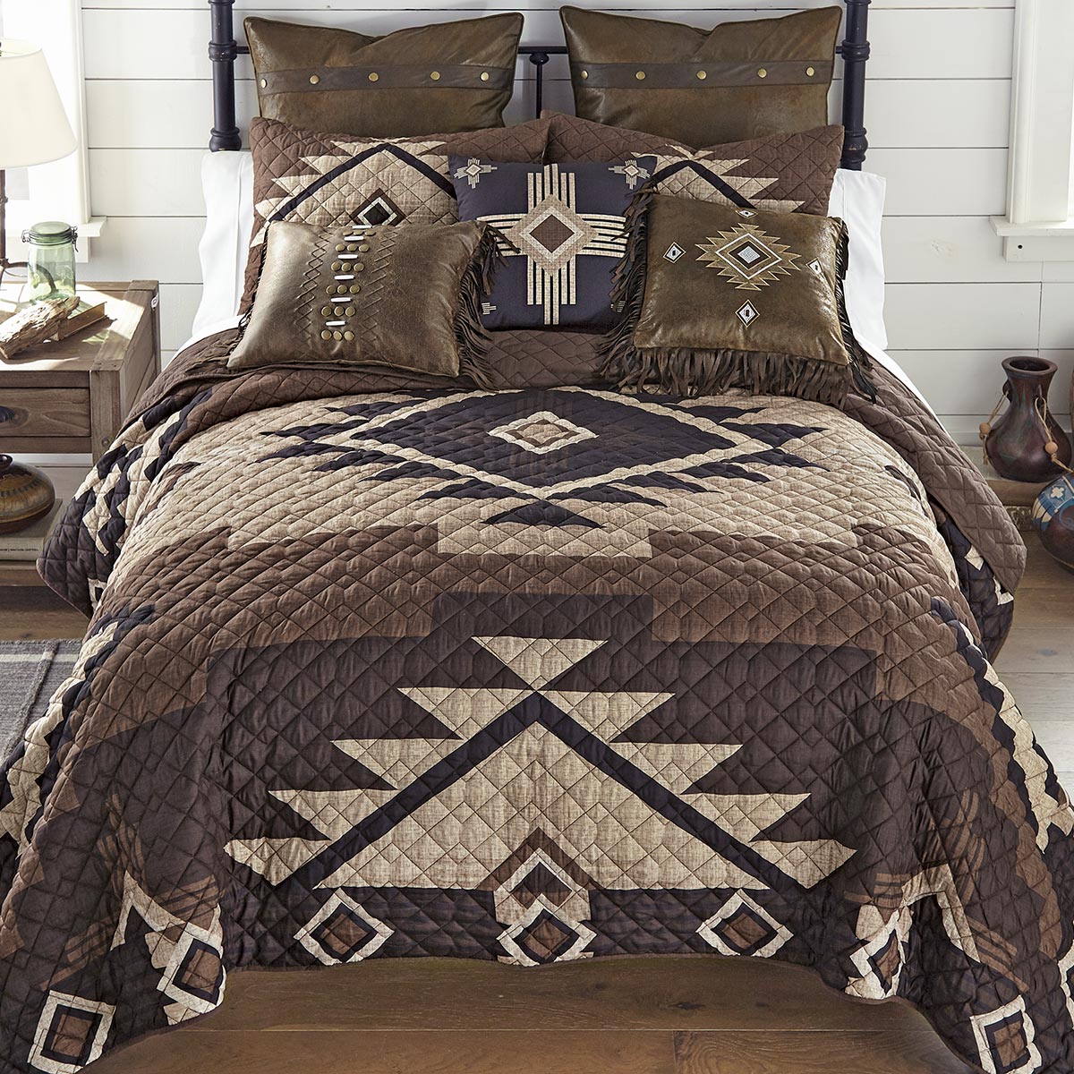 Whiskey Creek Quilt Bed Set - Queen