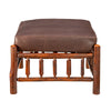 Yellowstone Gallatin Valley Leather Ottoman