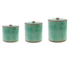 Turquoise Sky Ceramic Canisters - Set of 3