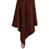 Copper Luxe Velvet Box Stitch Throw