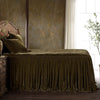 Leafy Green Velvet Bed Set - King