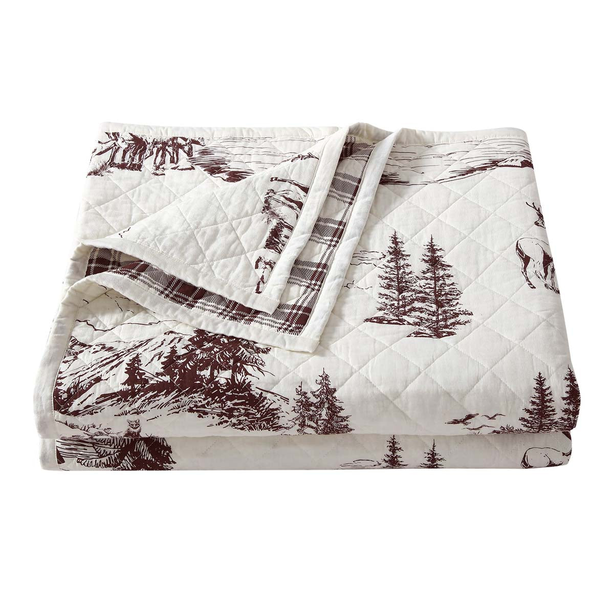 White Frost Reversible Quilt Set - Twin