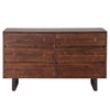 Andes Walnut 6 Drawer Dresser