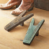 Sand Embossed Gator Print Leather Boot Jack - OVERSTOCK