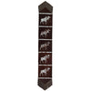 Fringed Moose Salt & Pepper Leather Table Runner - 96 Inch