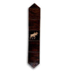 Moose Dark Brindle Leather Table Runner - 120 Inch