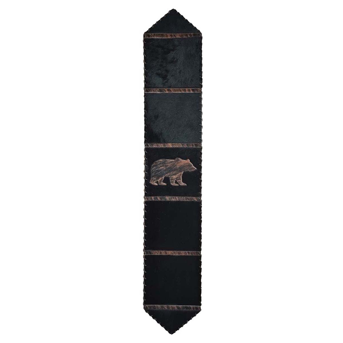 Brindle Striped Standing Bear Table Runner - 120 Inch