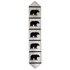 Ivory Bears Leather Table Runner - 120 Inch
