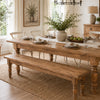 Brown Gathering Bench - 73 Inch