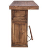 Saloon Bar with Footrail - Brown