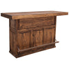 Saloon Bar with Footrail - Brown