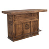 Saloon Star Bar with Footrail - Brown