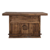 Saloon Star Bar with Footrail - Brown