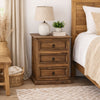 Frankie Brown 3-Drawer Nightstand