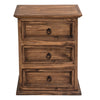 Frankie Brown 3-Drawer Nightstand