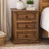 Frankie Brown 3-Drawer Nightstand