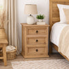 Frankie Honey 3-Drawer Nightstand