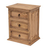 Frankie Honey 3-Drawer Nightstand