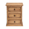 Frankie Honey 3-Drawer Nightstand