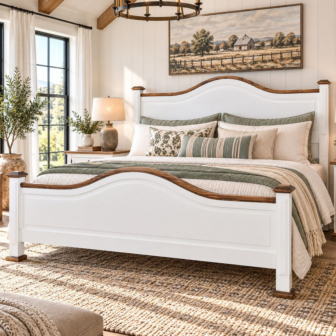 Frankie White Bed - King