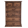 Twisted Top Chest of Drawers - 6 Drawers