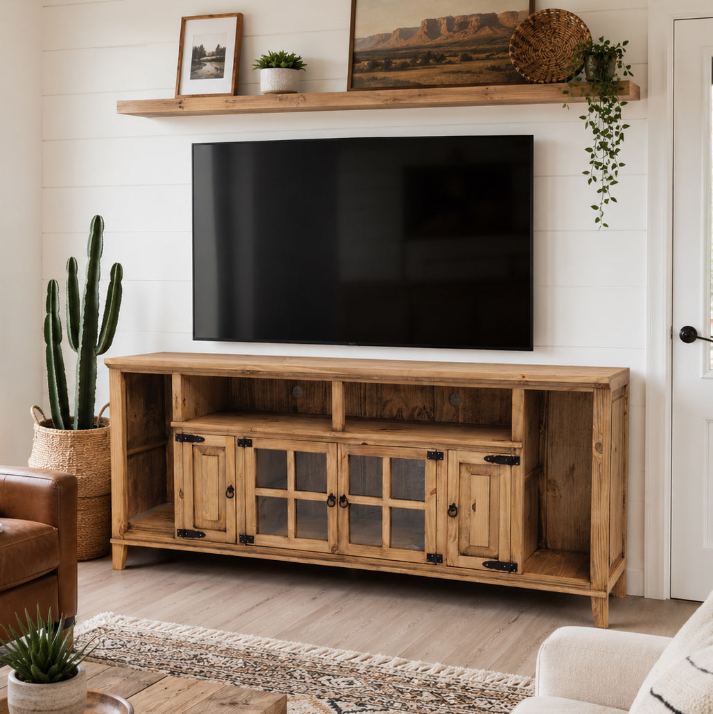 Natural Chambers TV Stand - 84 Inch