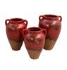 Red Sky Clay Vases - Set of 3