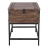 Lakeshore Walnut Trunk Style End Table